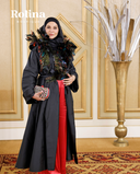 Black Peacock Abaya