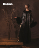 Leopard Print with Feather Abaya