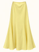 Yellow skirt set with stones