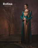 Green & Bronze Abaya - p.1