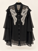 Black chemise & pant set