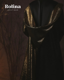 Gold & Black Abaya - Back