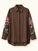 Italy brown chemise