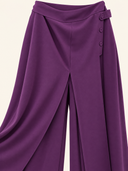 Purple wide leg guzella