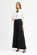 Wide leg black pant guzella