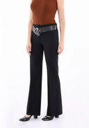 Flated pant guzella with belt