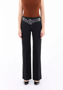 Flated pant guzella with belt