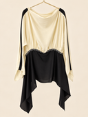 Evening beige & black set
