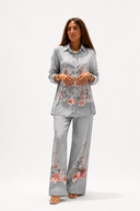 Grey Satin Set