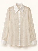 White chemise with pearl