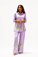 Lilac Satin Set