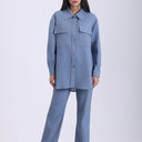  Yesim Ozcan Light Blue Embellished Set – Blouse and Pants
